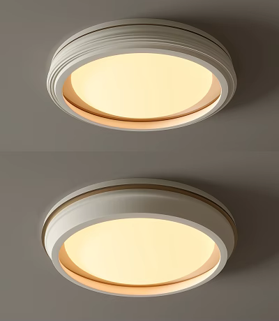 Modern Ceiling Lights With Circular Design And Warm Lighting 3d model