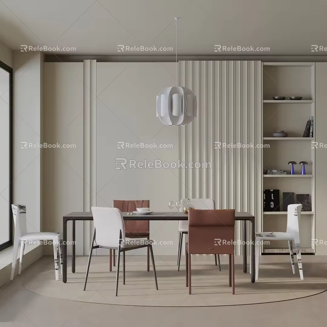 Modern table combination 3d model