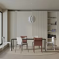 Modern table combination 3d model