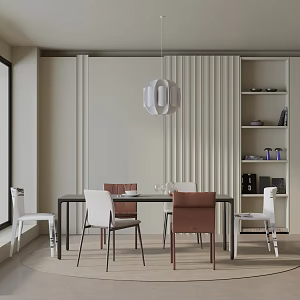 Modern table combination 3d model