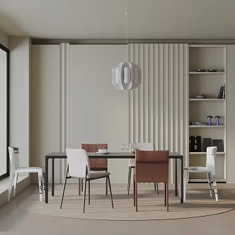 Modern table combination 3d model
