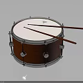 Professional Red Snare Drum With Wooden Shell Metal Hardware And Red Drumsticks