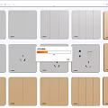 Modern Switch Socket 3d model