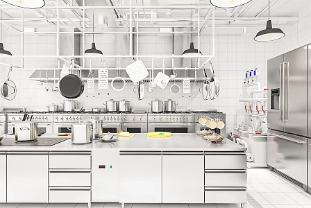 Modern Kitchen Catering Kitchen Hotel Kitchen Central Kitchen Commercial Kitchen 3d model