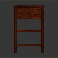 Red Wooden Nightstand With Drawer And Two Open Shelves Bedroom Furniture Design