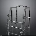 Sturdy Metal Barbell Rack With Dumbbells And Weight Plates For Gym Use