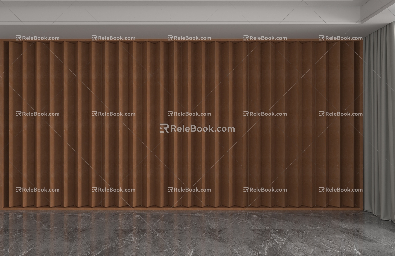 Modern background wall 3d model