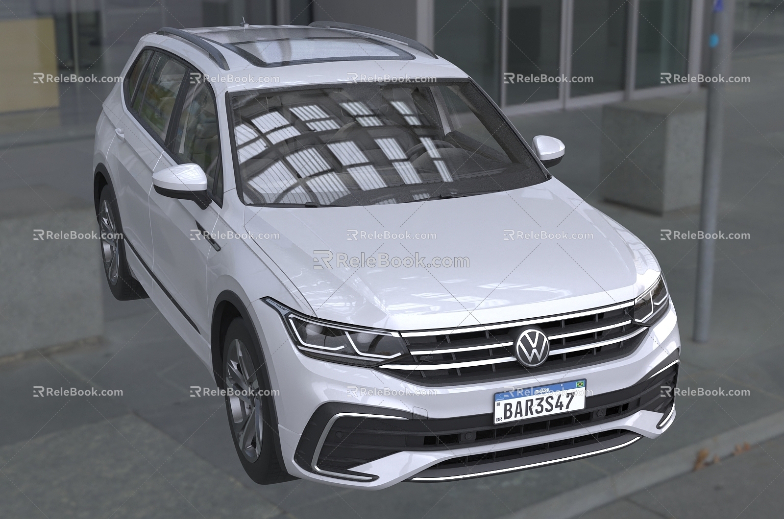 Hyundai Volkswagen Tiguan cars 3d model