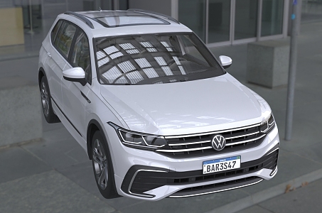 Hyundai Volkswagen Tiguan cars 3d model