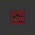 Archery Weapons Arrows with Brown Leather Quiver on Red and Black Checkered Blanket