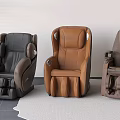 Black Brown And Beige Massage Chairs With Modern Design And Comfortable Seats