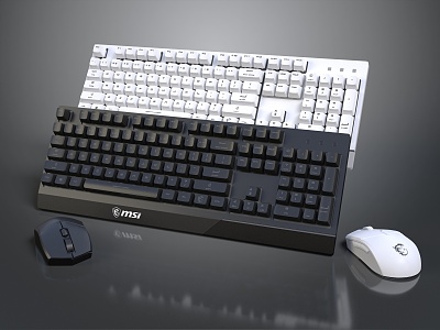 Modern Keyboard Wireless Keyboard 3d model