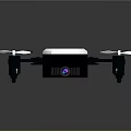 DBPOWER Four Propeller Drone With White Top Black Body And Bottom Camera