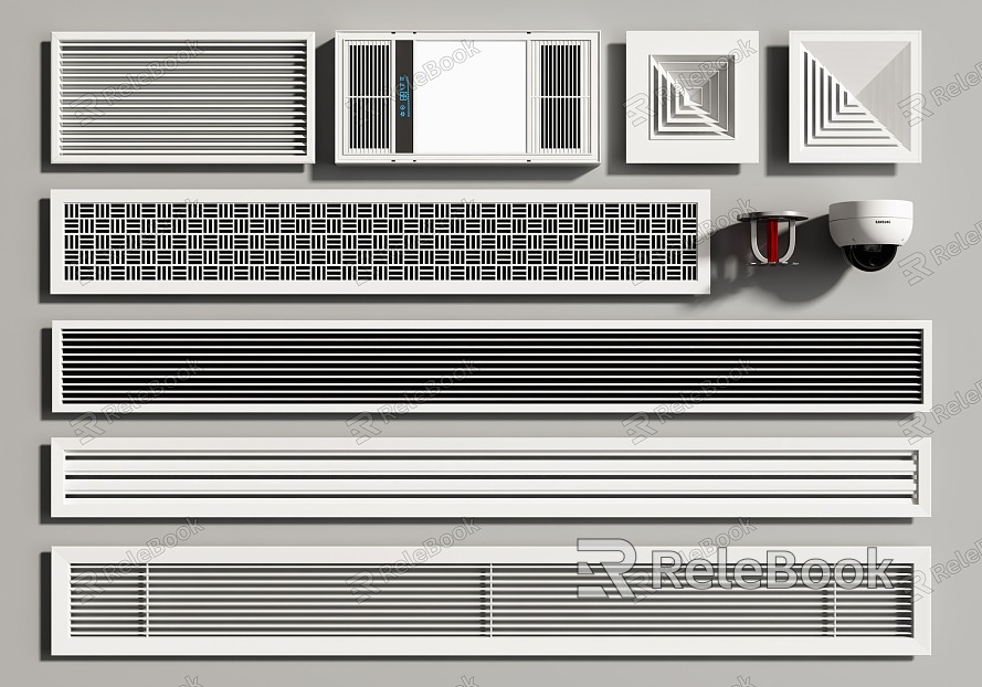 Modern air conditioning air outlet air conditioning outlet central air conditioning aluminum gusset plate model