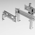 Industrial Equipment Mechanical Components With Metal Frames Sliding Rails And Connecting Parts