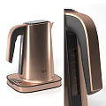 AEG Copper and Silver Kettle Toaster Coffee Maker Modern Kitchen Appliances with Sleek Design