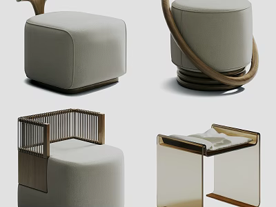 Modern Single Sofa Various Designs With Fabric Upholstery And Wooden Frame Details 3d model