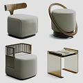 Modern Single Sofa Various Designs With Fabric Upholstery And Wooden Frame Details