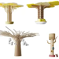 Modern Column Package Column 3d model
