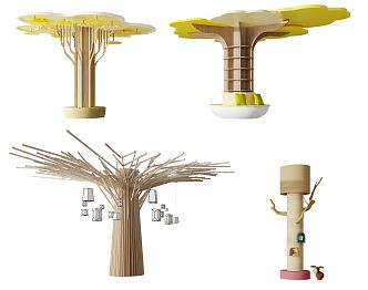 Modern Column Package Column 3d model