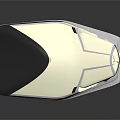 Modern Sleek Device Top With Cream White Body Navy Blue Accent And Smooth Surface