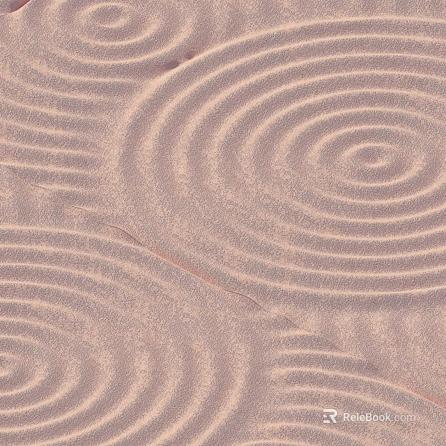 Round Carpet With Spiral Patterns Neutral Beige Soft Texture Home Decor 3d model