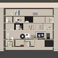 Modern Bookshelf Bookcase Books Book Storage Rack 3d model