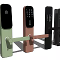 Modern Smart Door Locks In Various Colors With Keypad And Fingerprint Features