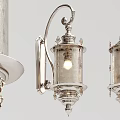 Vintage Classic Wall Sconce Design With Metal Frame And Transparent Glass Shade