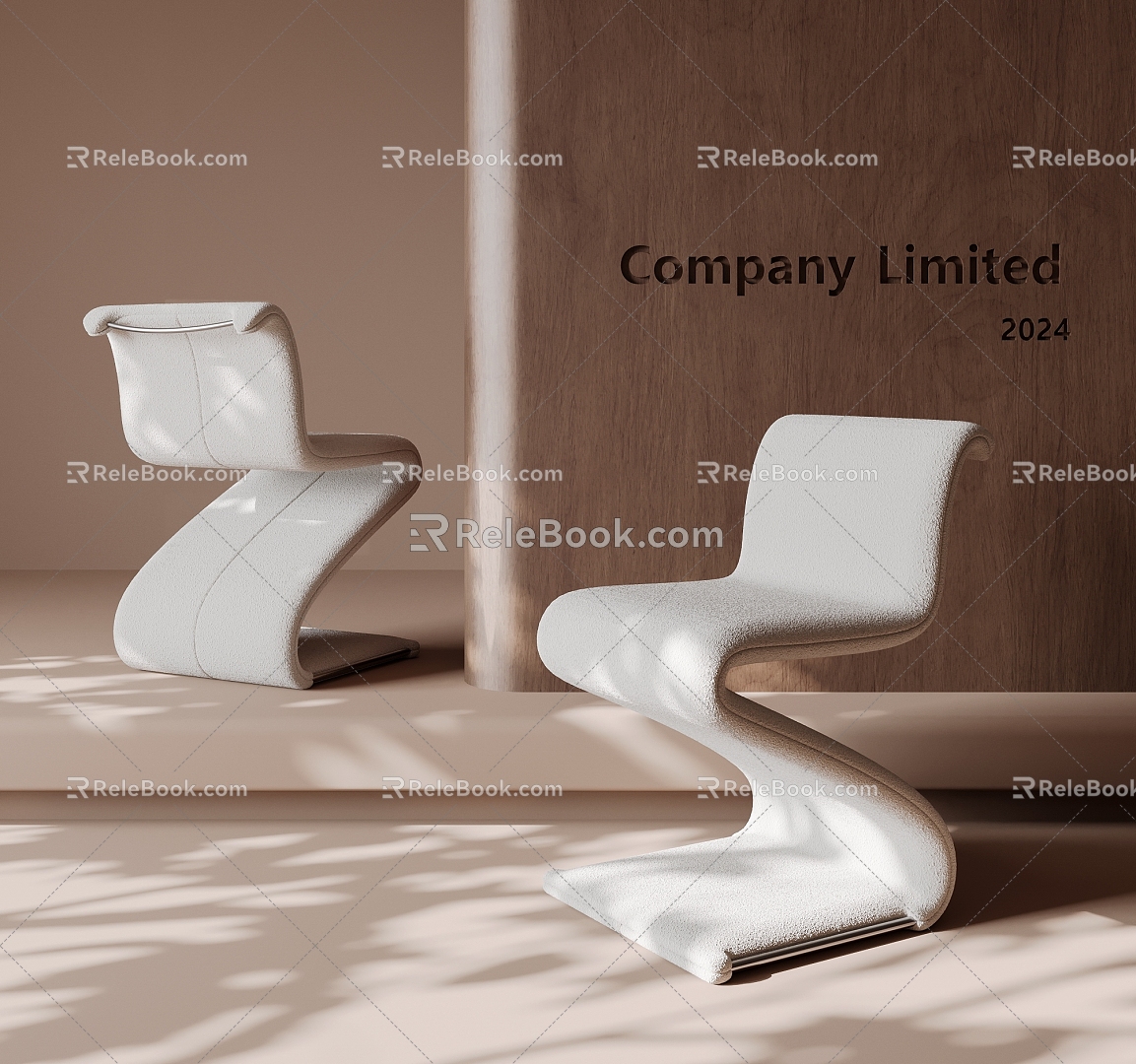 Modern single chair 3d model