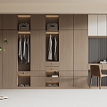 Modern Wardrobe Modern Light Luxury Wardrobe Modern Bedroom Wardrobe Cloakroom Wardrobe Finished Wardrobe 3d model