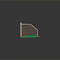 Home Soccer Goal With White Frame Green Red Base And Net For Daily Use
