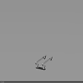 Silver Water Vehicle With Dual Arm Like Structure And Reflective Base Design