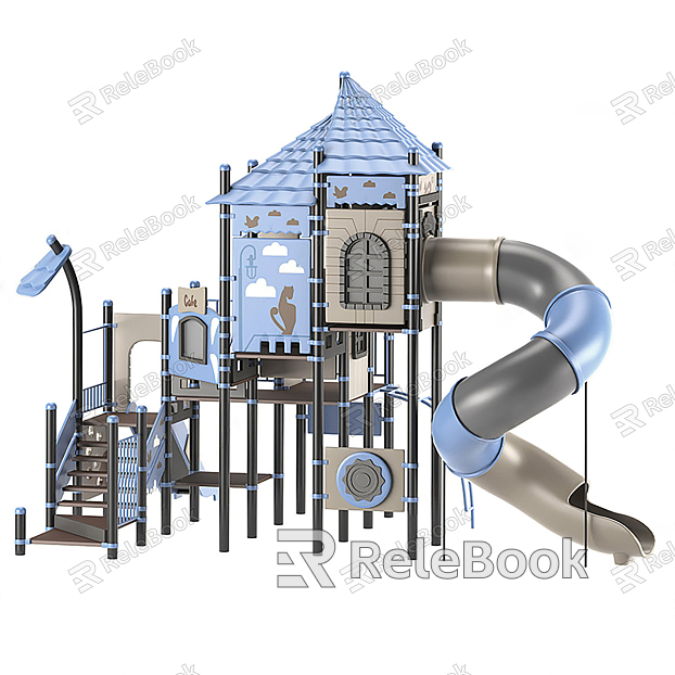 Modern slide children's play equipment model