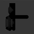 Stylish Modern Earrings Featuring Black Settings Dual Gems And Central Cut Stone