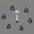 Vintage chandelier Lightstar Vortico 3d model