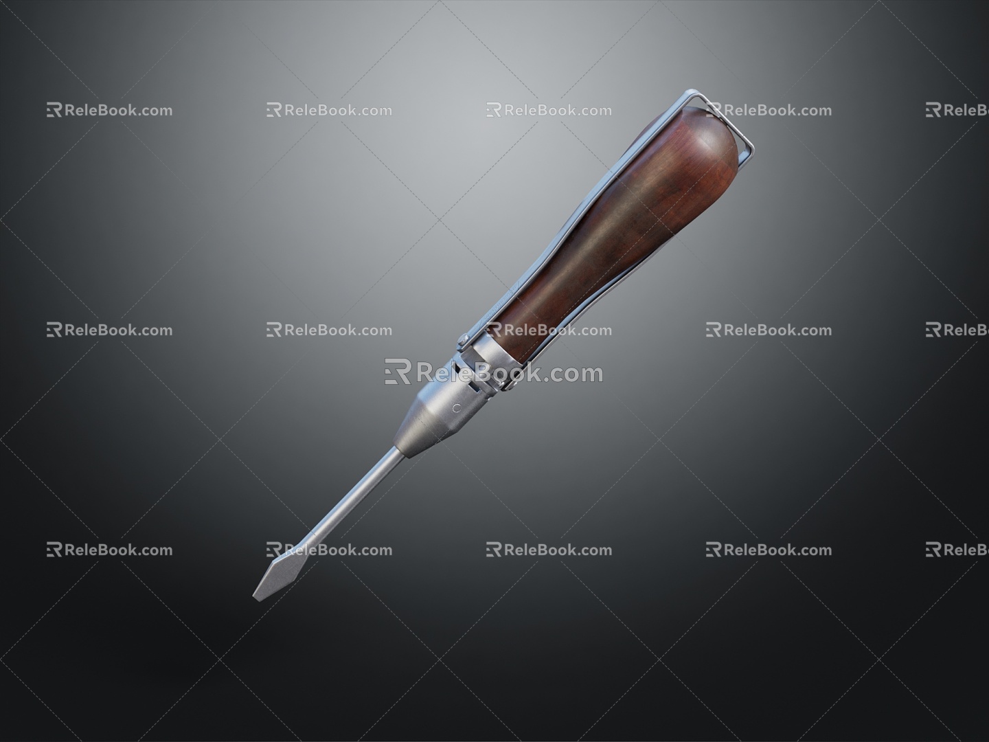 Modern Screwdriver Antique Screwdriver Flat Screwdriver 3d model