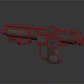 Futuristic Sci Fi Gun Used By Character Against Alien Creatures 3d model
