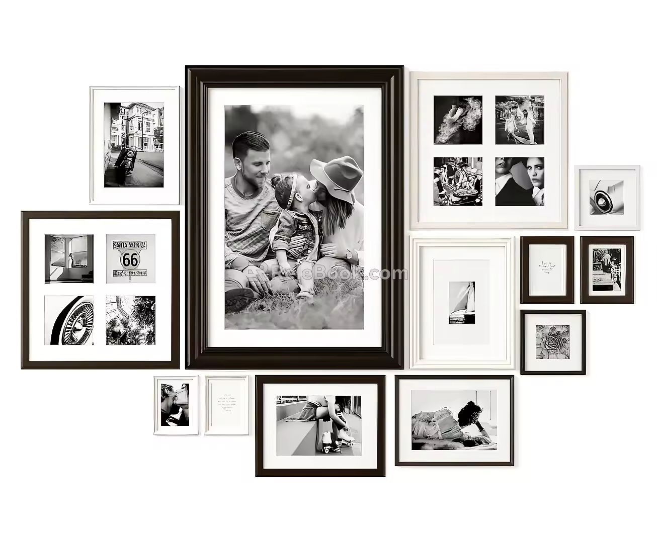 Modern Photo Frame Hanging Picture Frame 3d model
