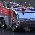 Fire truck special car 3d model