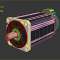 Heavy Duty Industrial Electric Motor With Flange Mounting And Shaft Housing Design