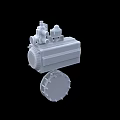 Industrial Pneumatic Valve Equipment With Pneumatic Actuator Flange Connection And Stainless Steel Body
