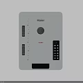 Haier White Kitchen Appliance With Control Panel And Function Buttons