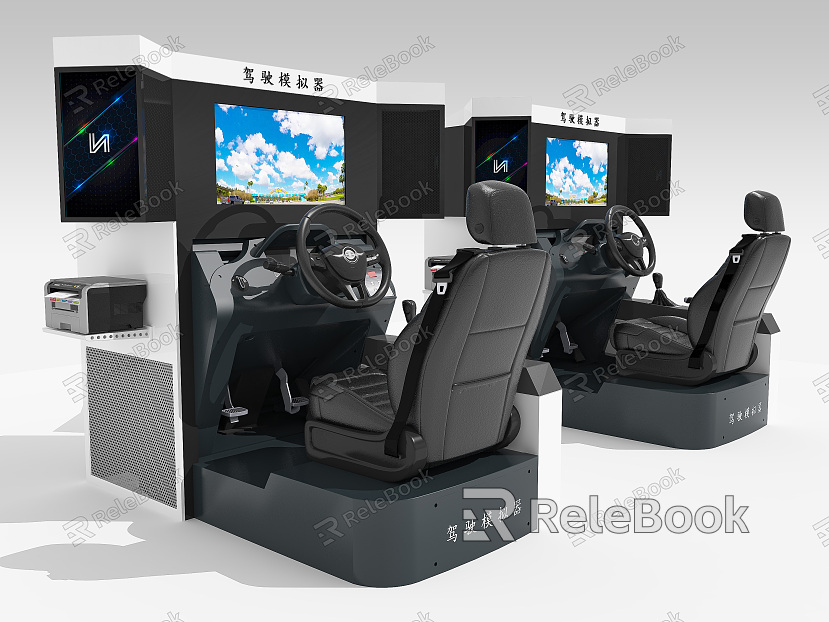 Modern Game Machine Driving Simulator model