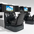 Modern Game Machine Driving Simulator 3d model