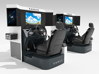 Modern Game Machine Driving Simulator 3d model