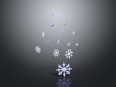 Delicate Snowflake Patterned Home Decor Accessories for Cozy Winter Living Spaces 3d model