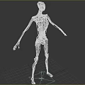Futuristic Robot With Detailed Mechanical Body Structure And Metallic Red Accents