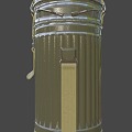 Wehrmacht Gas Mask Tube 3d model