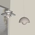 Pendant lamp flying saucer lamp bud lamp 3d model
